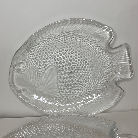 Glass fish plate set - Picture 3 of 12